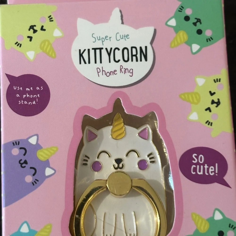 NWT Super Cute Kittycorn Phone Ring